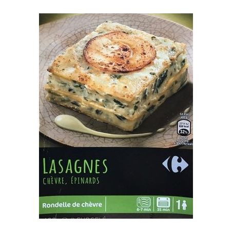 Carrefour 400G Lasagne Chevre Epinar.Crf