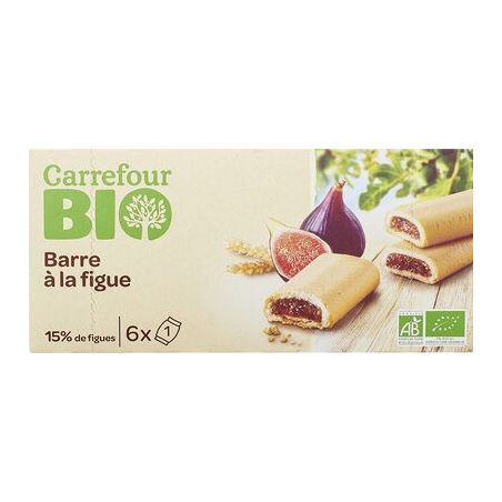 Carrefour Bio 120G Barre Sablee Four Fig