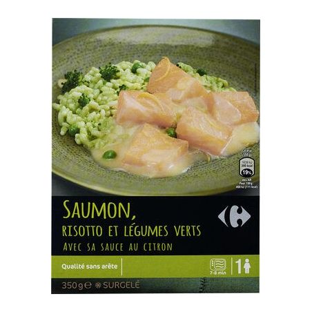 Carrefour 350G Saumon Risotto Verde Crf