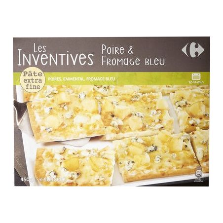 Carrefour 450G Pizza Pf Poire Roquef.Crf