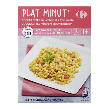 Carrefour 300G Coquillettes Jambon Crf