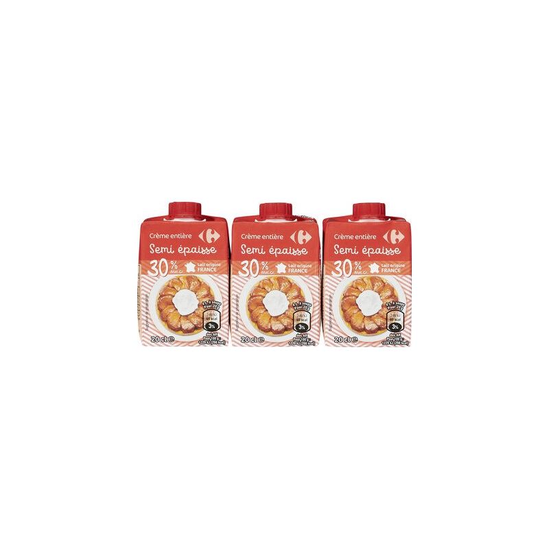 Crf Classic 3X20Cl Créme Uht Semi Epaisse 30%Mg