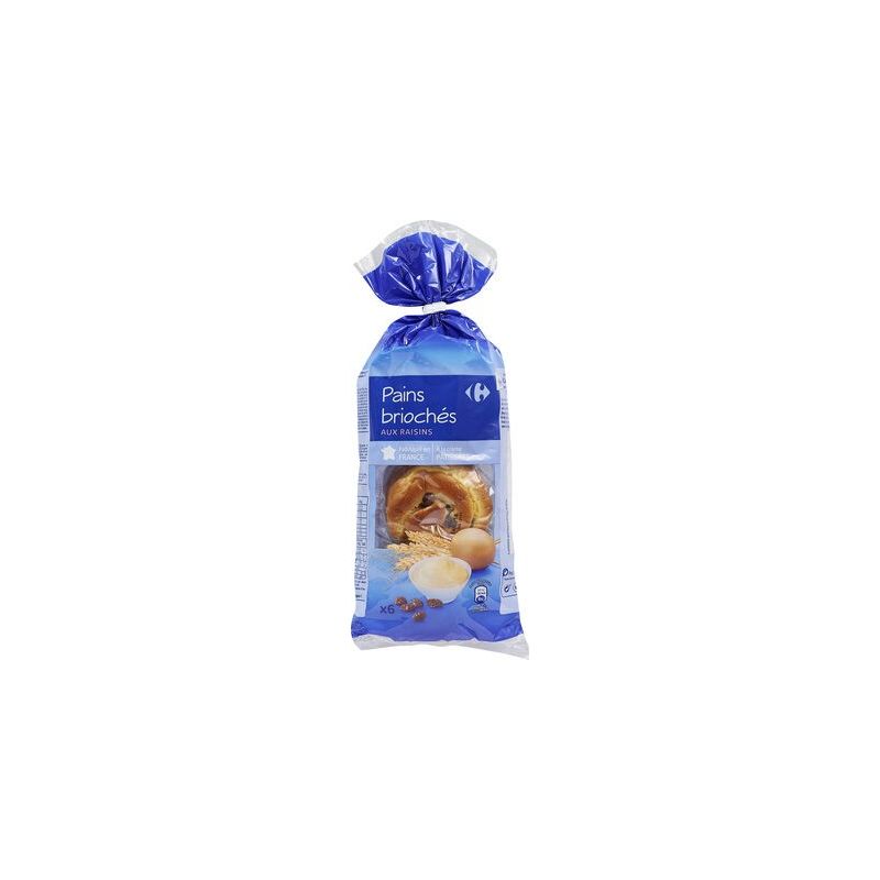 Carrefour 270G X6 Pains Aux Raisins Crf Classic