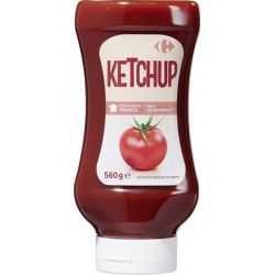 Carrefour 560G Flacon Top Down Ketchup Nature Crf