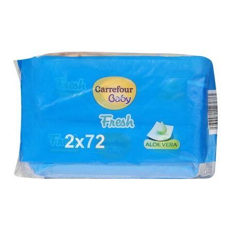 Carrefour 2X72Lingettes Fresh Bb Crf