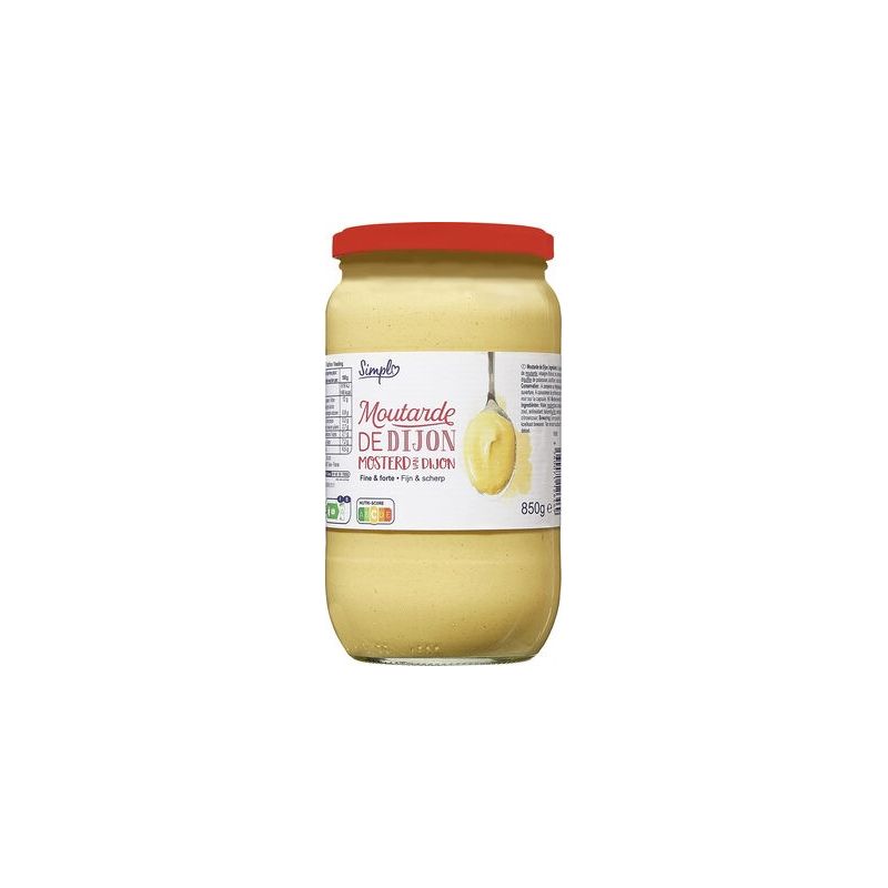 Simpl 850G Bocal Moutarde Pp Blanc