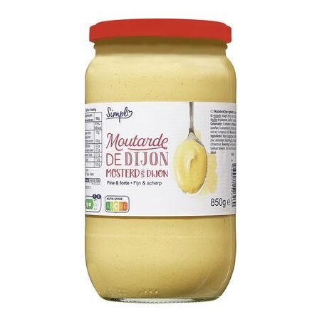 Simpl 850G Bocal Moutarde Pp Blanc