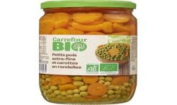 Carrefour Bio 72Cl Pet.Pois Carottes Crf