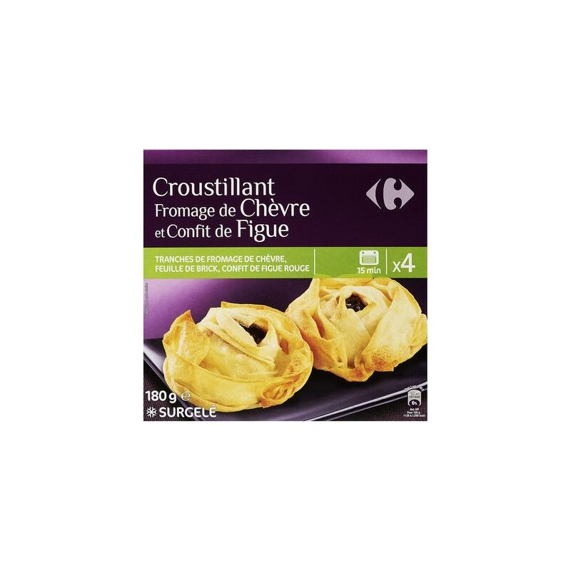 Carrefour 4X45G Crousti.Chevre Figue Crf