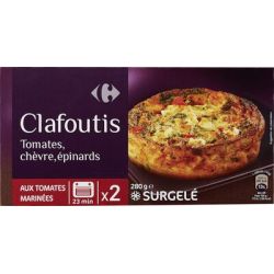 Carrefour 2X140G Clafouti.Tomat.Chev.Crf