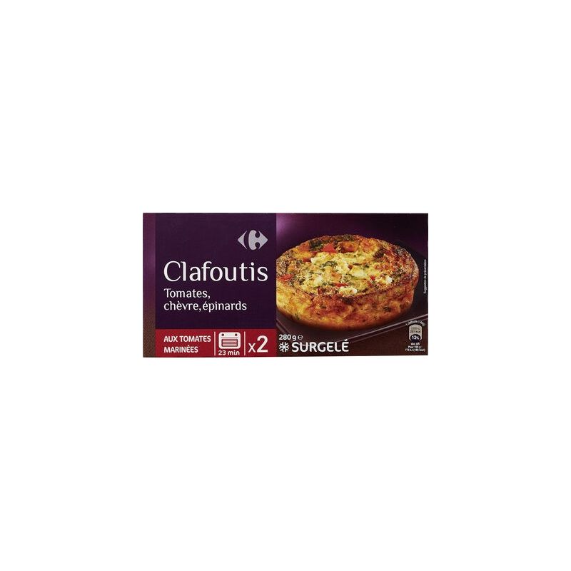 Carrefour 2X140G Clafouti.Tomat.Chev.Crf