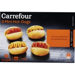 Carrefour X8 Mini Hot Dog Aperitif Crf