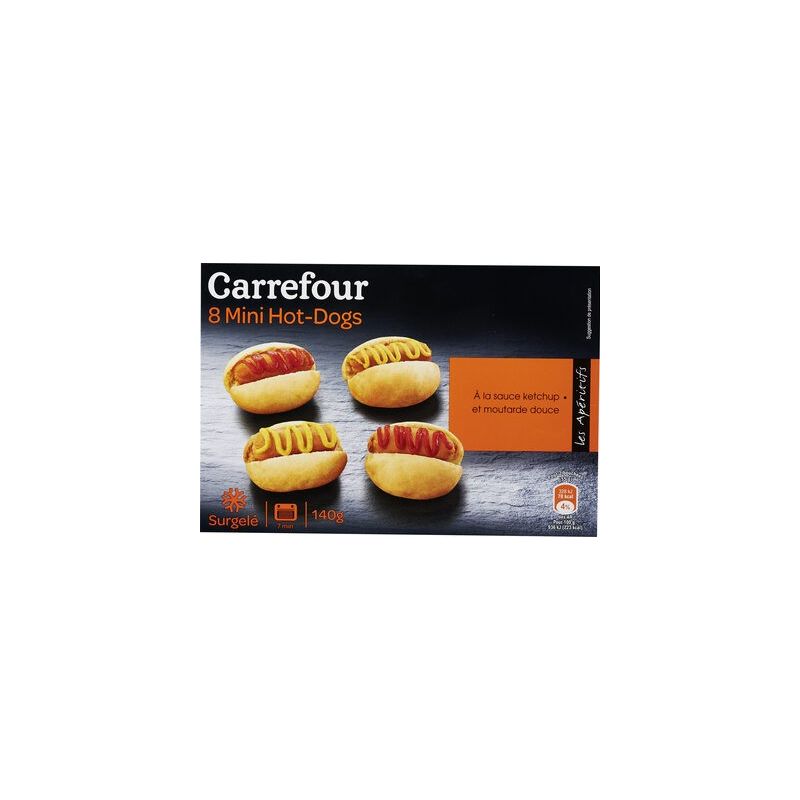 Carrefour X8 Mini Hot Dog Aperitif Crf