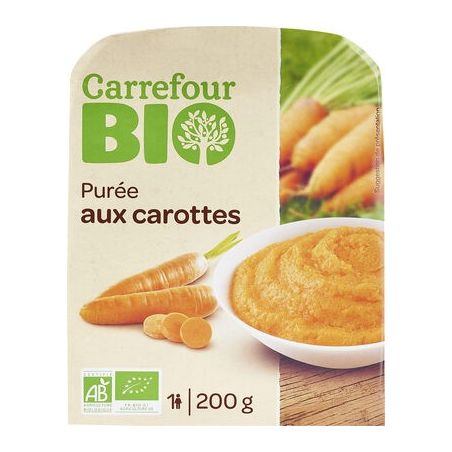 Carrefour 200G Puree Carottes Crf Bio