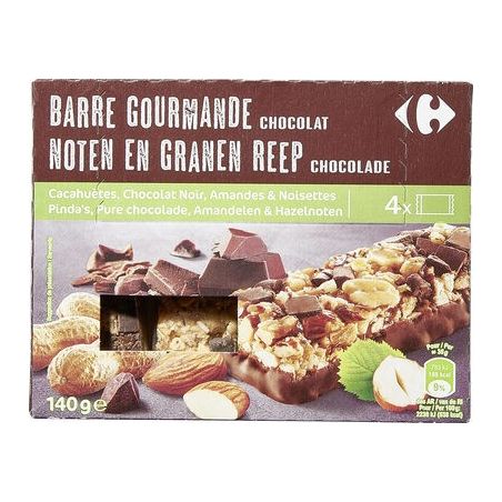 Carrefour 4X35G Barre Gourm Choco Crf
