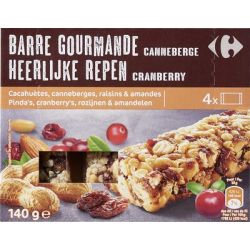 Carrefour 4X35G Barre Gourm Canneb. Crf
