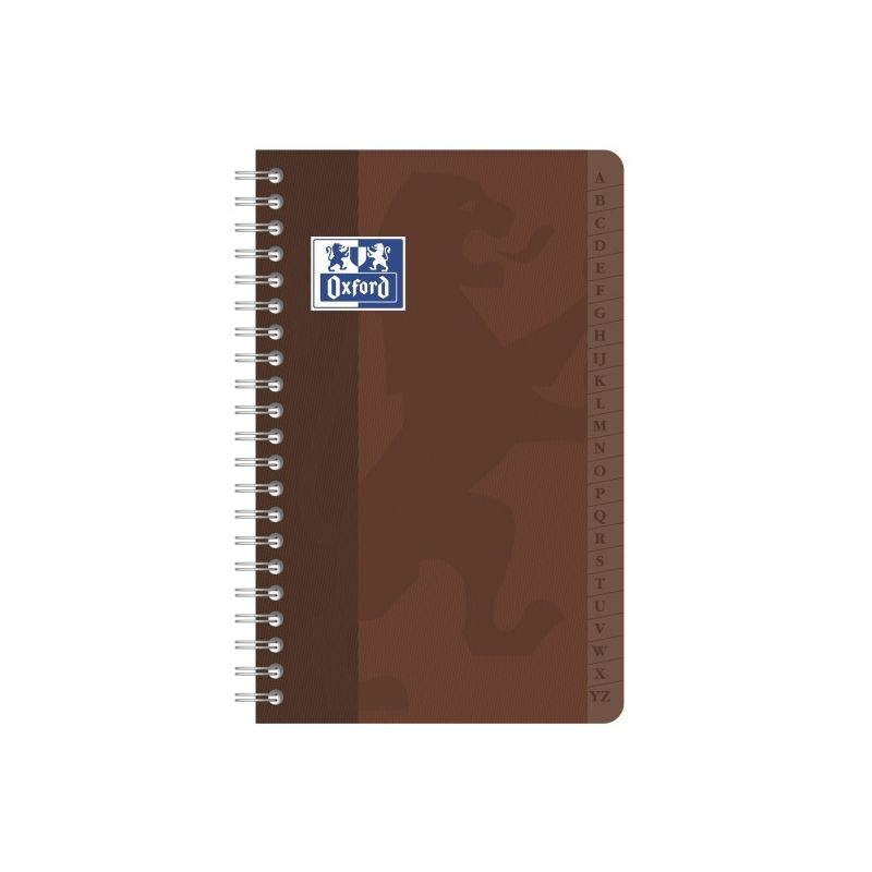 Oxford Lot De 10 Carnets Répertoire Spirale 90 X 140 Mm Quadrillé 100 P 90G