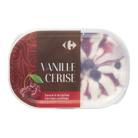 Carrefour Bac Vanille Cerises 540G Crf