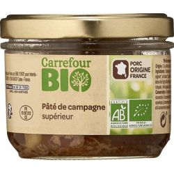 Carrefour Bio 180G Pate De Campagne Crf