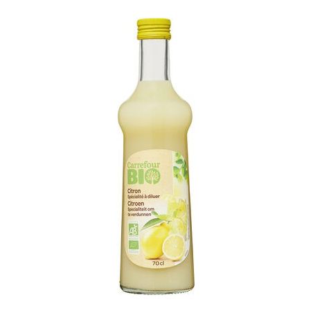 Carrefour Bio 70Cl Bouteille Spécialité Au Citron Crf