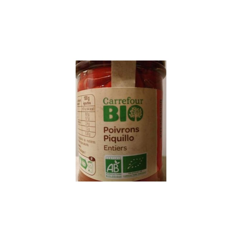 Carrefour Bio 212Ml Piquillo Ent Crf