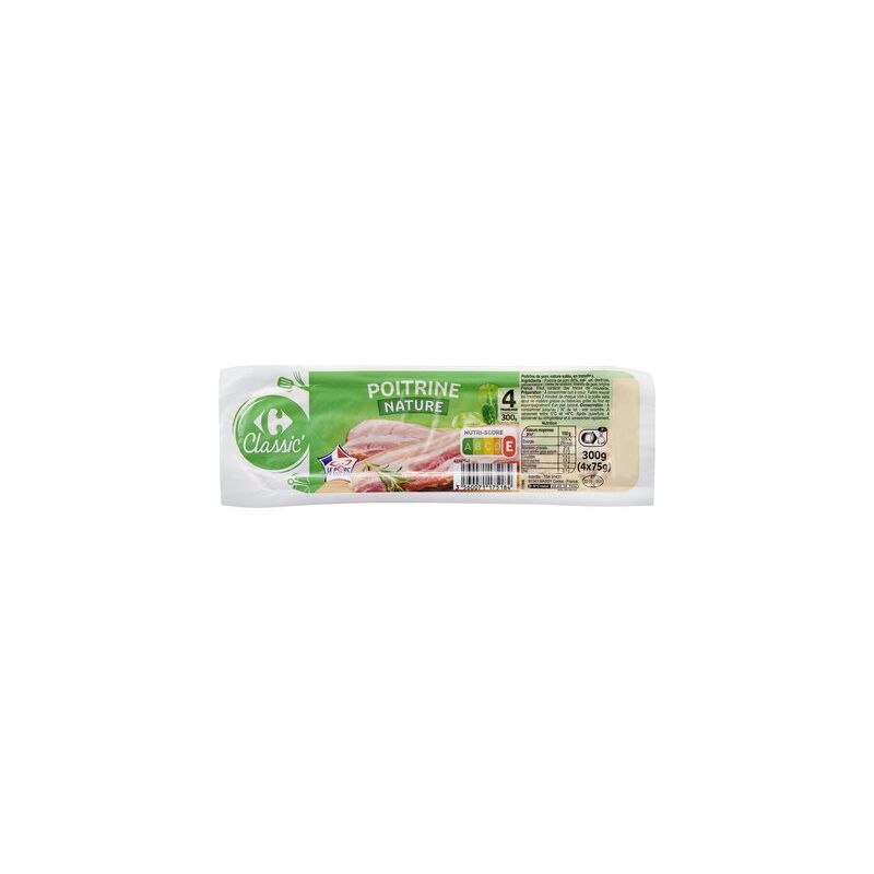 Crf Classic 300G Poitrine Nature X4 Tranches