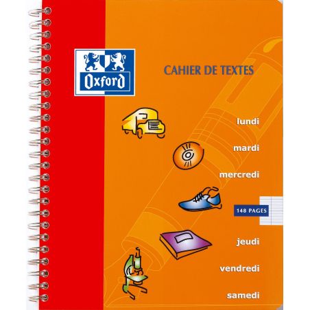 Oxford Cah Texte148P Spirale 17X22
