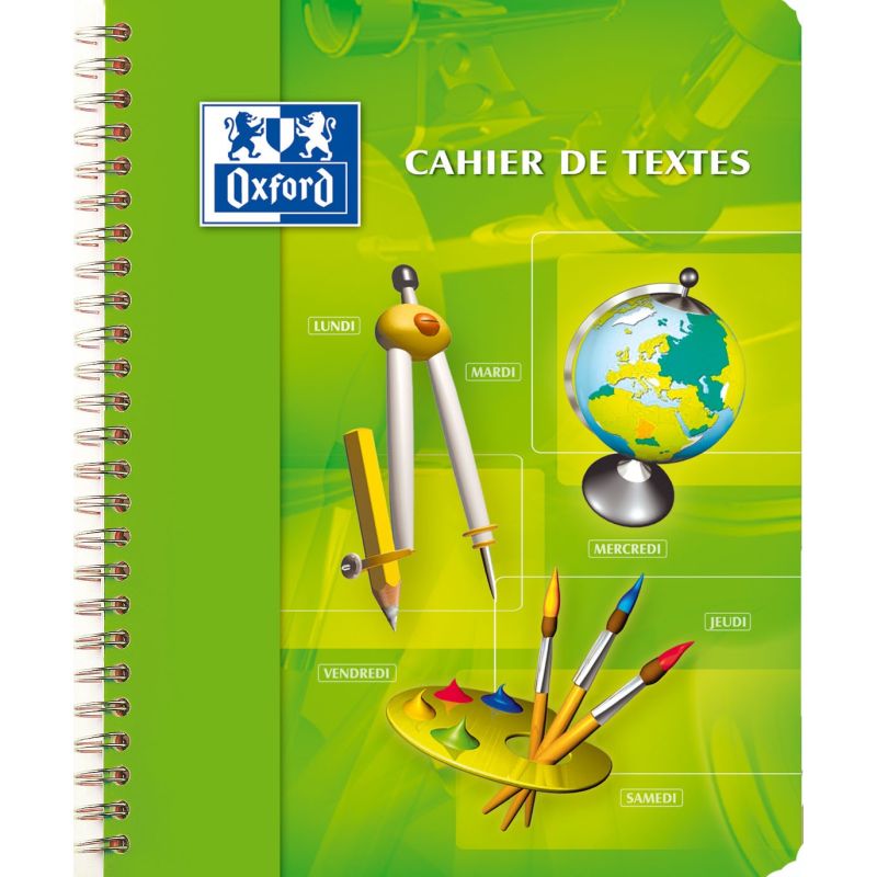 Oxford Cambridge Cahier Texte Couverture Polypropylène 17X22