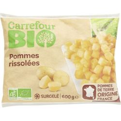Carrefour Bio 600G Pomme De Terre Rissolées Origine France Crf