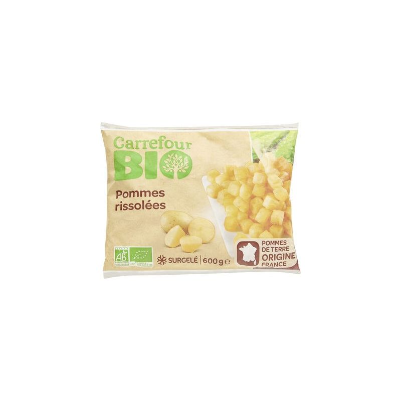 Carrefour Bio 600G Pomme De Terre Rissolées Origine France Crf