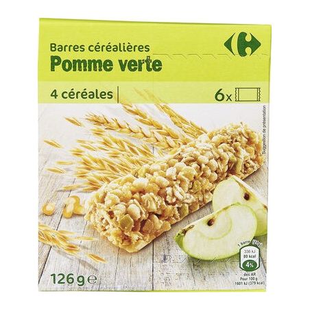 Crf Cdm 126G Barre De Céréales Saveur Pomme Verte