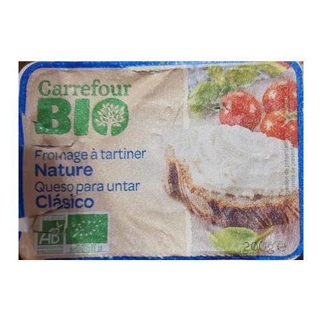Carrefour Bio 200G Fromage Tartiner Crf