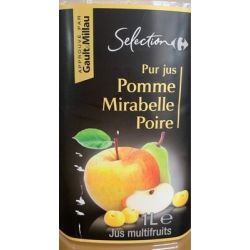 Carrefour Selection Pet 1L Jus De Fruits Pomme/Mirabelle/Poire Crf