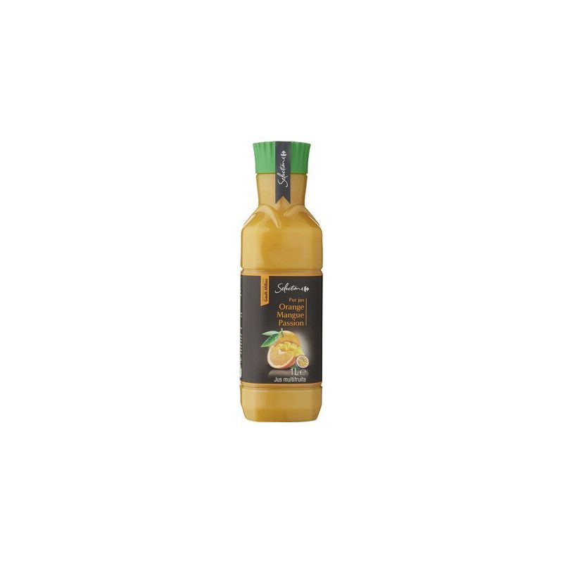 Carrefour Selection Pet 1L Jus De Fruit Orange/Mangue/Passion Crf