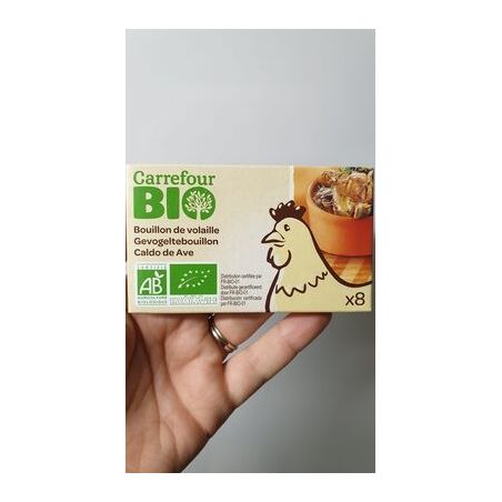 Carrefour Bio 8X10G Bouillon Volaille Crf