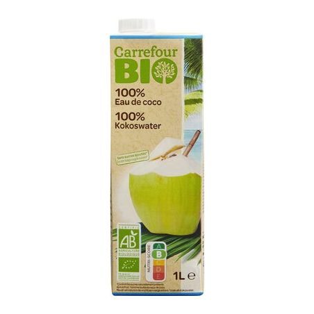 Carrefour Bio 1L Eau Brk Coco Crf