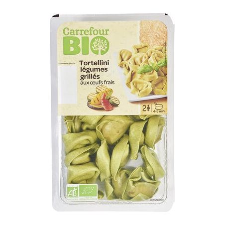 Carrefour Bio 250G Pates Fraiches Tortellini Aux Legumes Crf