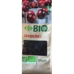Carrefour Bio 125G Cranberries Crf