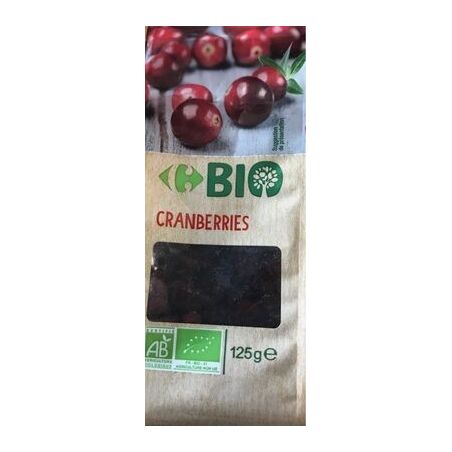 Carrefour Bio 125G Cranberries Crf