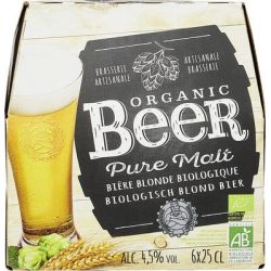 Carrefour Ble 6X25Cl Pure Malt Org Beer