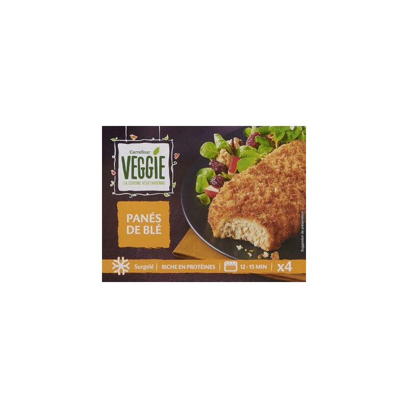 Carrefour Veggie 400G Escalopes Panées Et Blé Crf