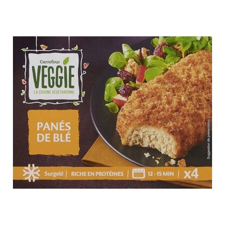 Carrefour Veggie 400G Escalopes Panées Et Blé Crf