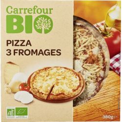 Carrefour Bio 380G Pizza 3 Fromages Crf