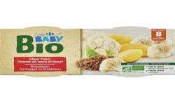 Crf Baby Bio 2X200G Bol Chou Fleur Pomme De Terre Et Bœuf 8M