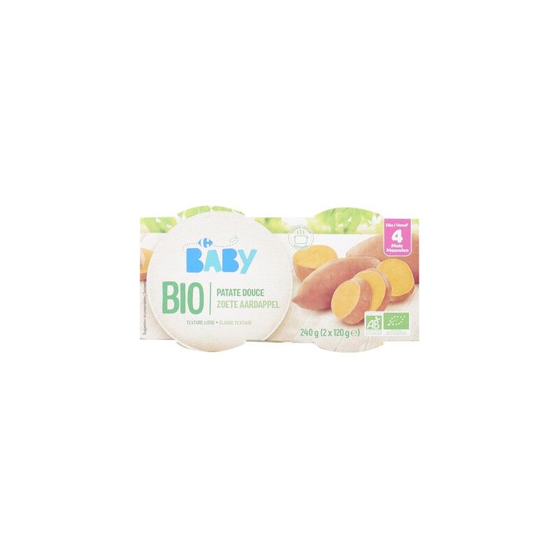 Crf Baby Bio 2X120Pot Patate Douce