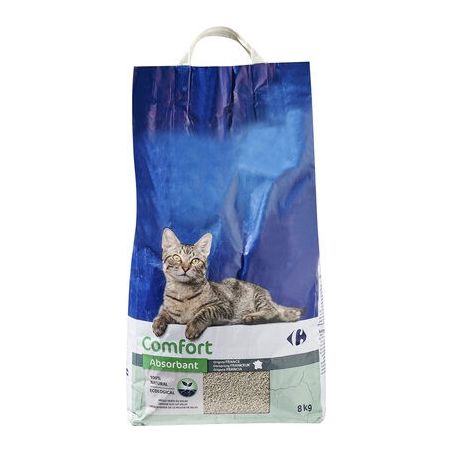 Carrefour Litiere Argile Verte 8Kg Chat Crf