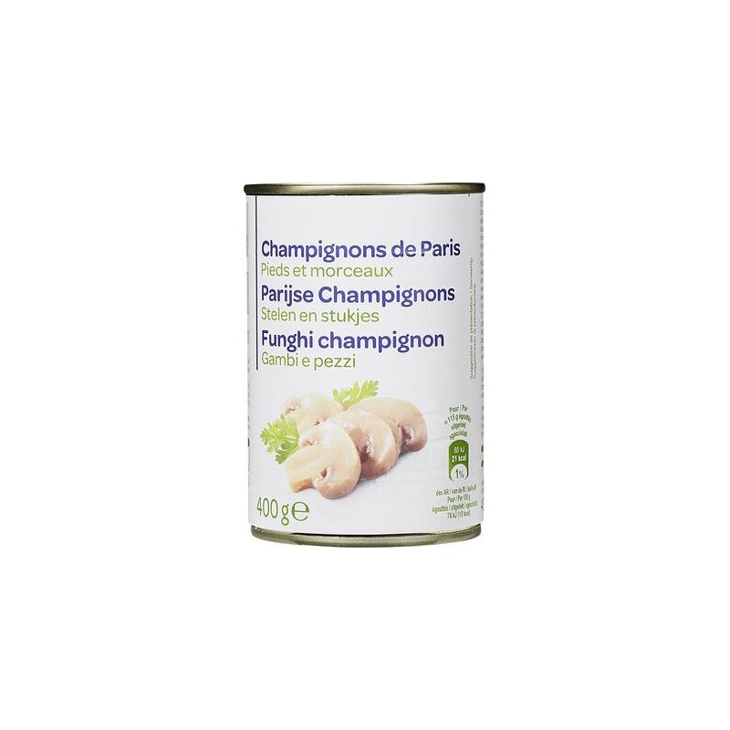 Simpl 1/2 Champignons Pied/Morceaux Pp Blanc