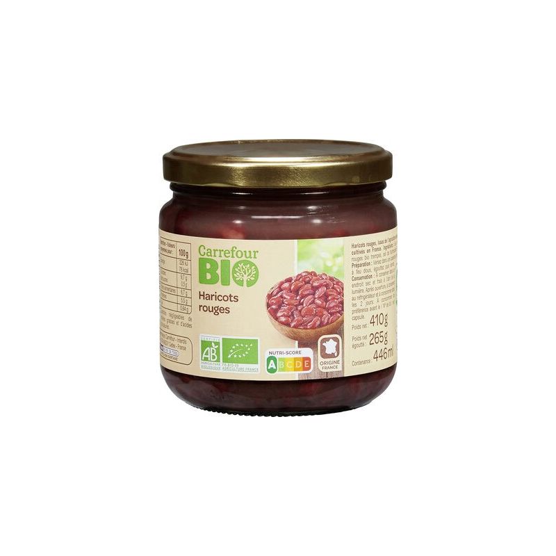 Carrefour Bio 446Ml Haricot Rouge Crf