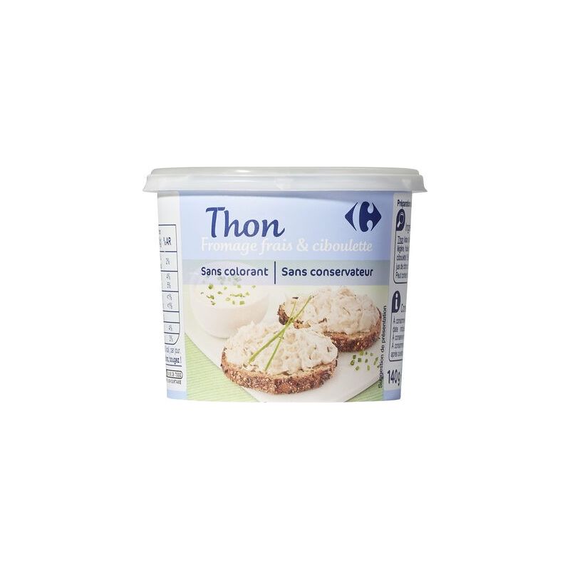 Crf Extra 140G Rillette Thon Fromage Frai Ciboulette