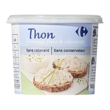 Crf Extra 140G Rillette Thon Fromage Frai Ciboulette